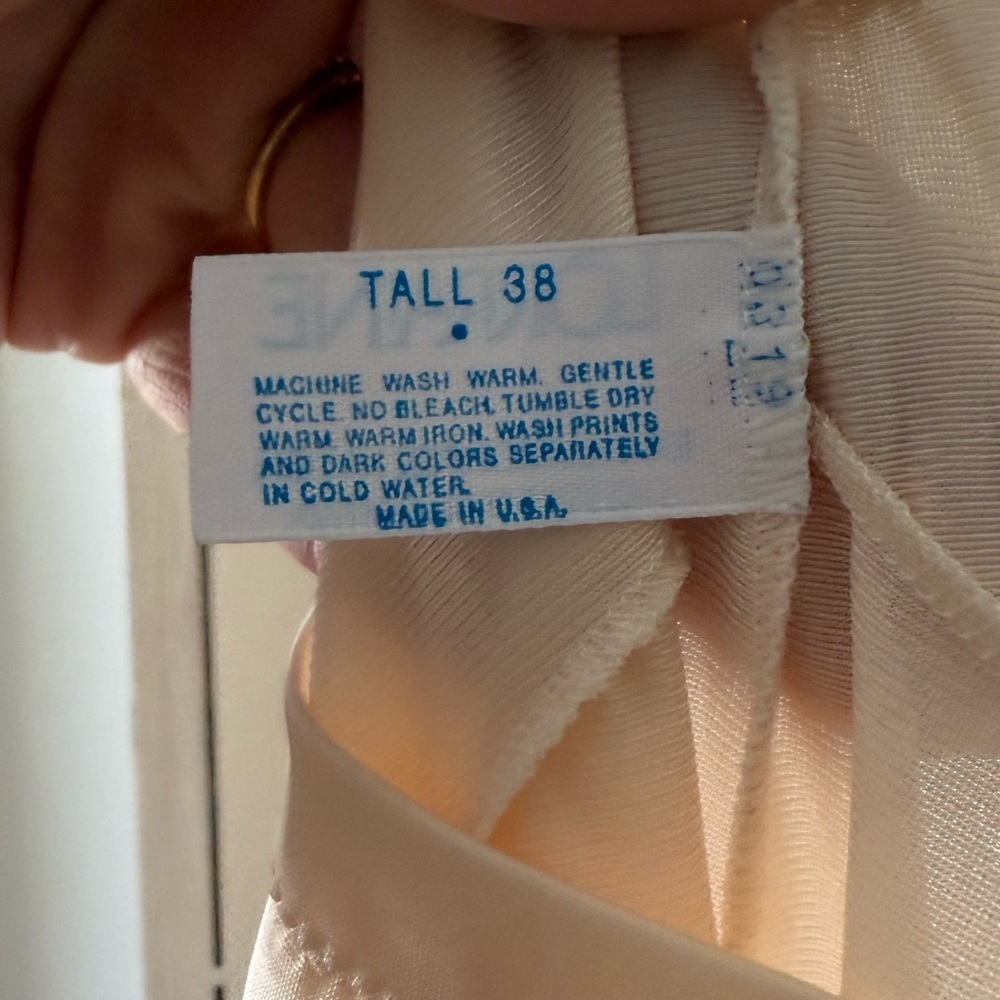 Vintage Lorraine Elegant Cream Slip Dress - Perfect for bride bridal wedding - Picture 10 of 10